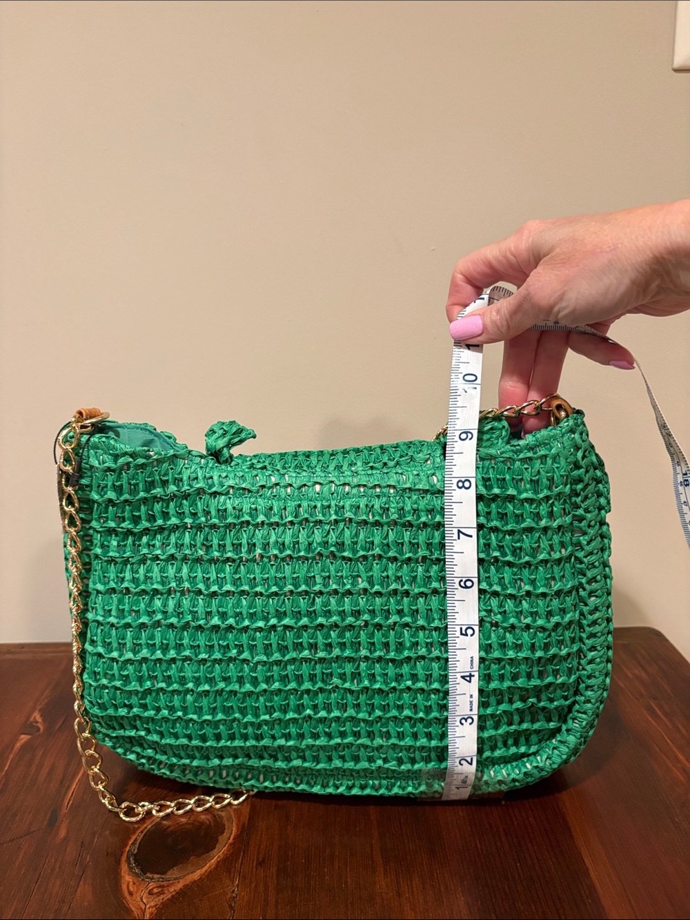 NWT Boston Proper Raffia Ruffle Detail Purse - Picture 8 of 11